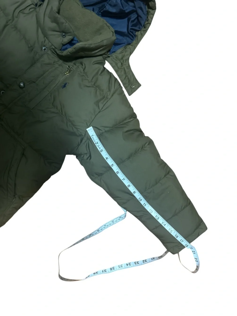 Polo by Ralph Lauren Olive Green Quilted Hooded Puffer Jacket boys 12-14